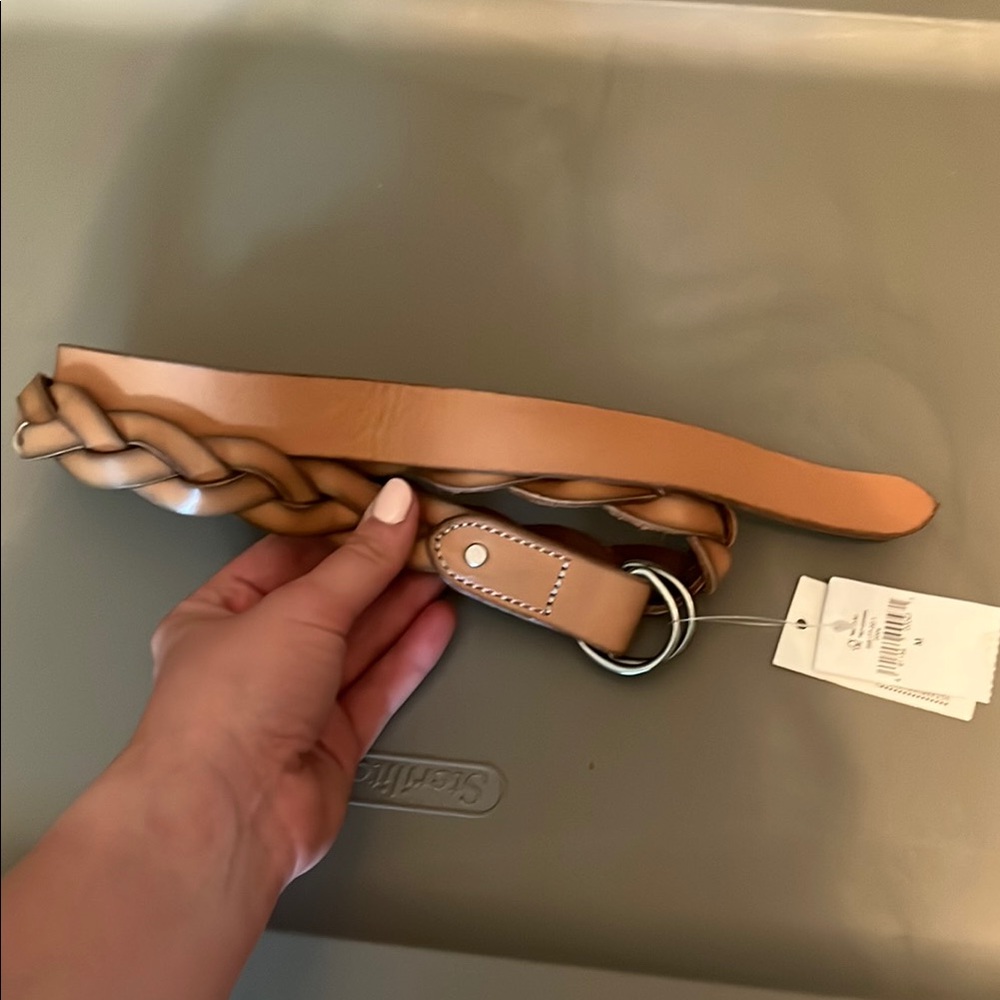 GAP Tan Braided Leather Belt